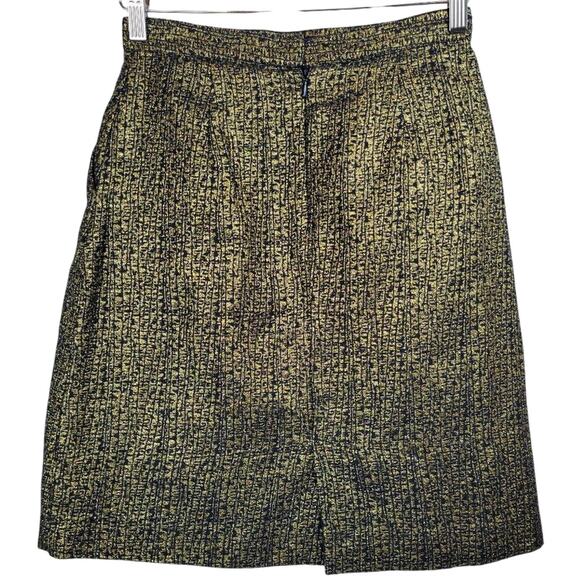 Tucker for Target Women's Size 5 A-Line Metallic Jacquard Skirt Navy Gold - Picture 2 of 6